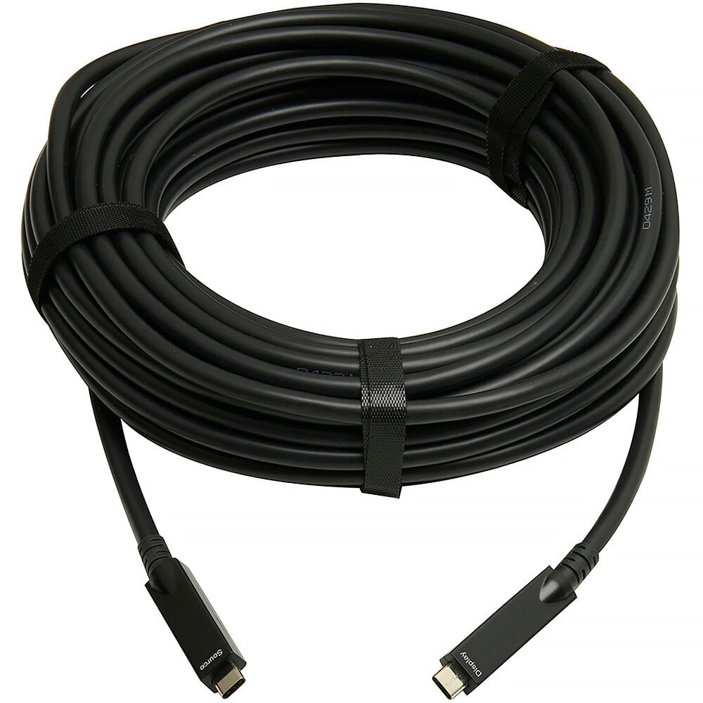Cable Óptico Activo USB-C KanexPro con Entrega de Energía (32.8')