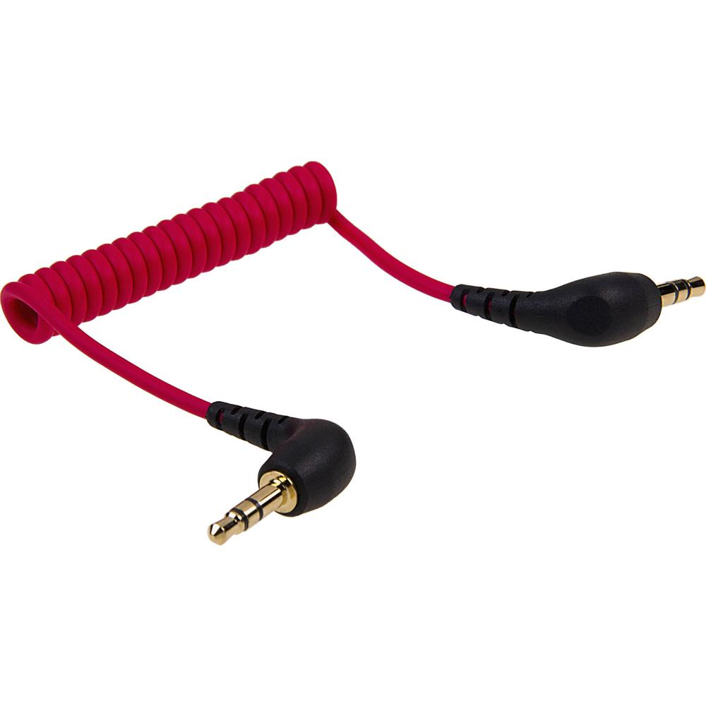 FotodioX SC2 Cable de Parche Enrollado TRS Macho de 3.5mm a TRS Macho de 3.5mm - Conexión de Smartph