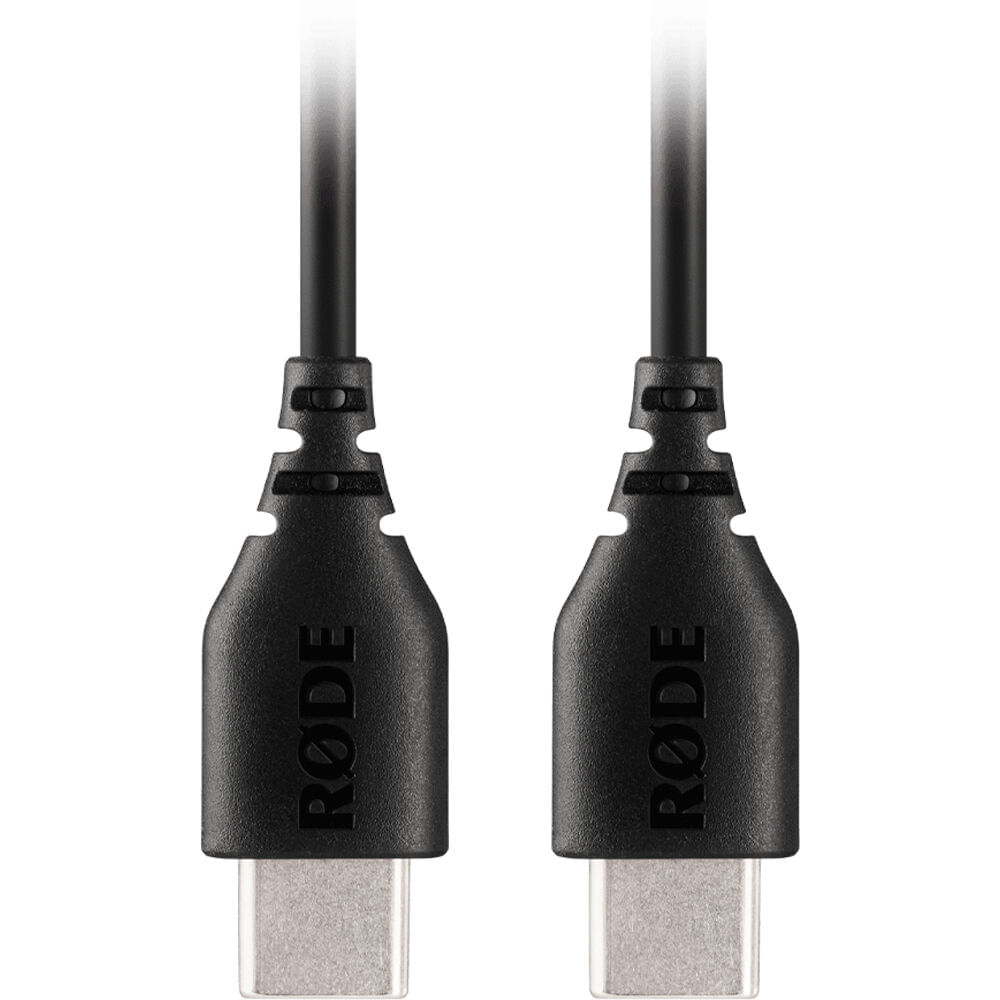 RODE SC22 Cable USB-C a USB-C (Negro, 11.8"") - Compatible con Dispositivos Rode