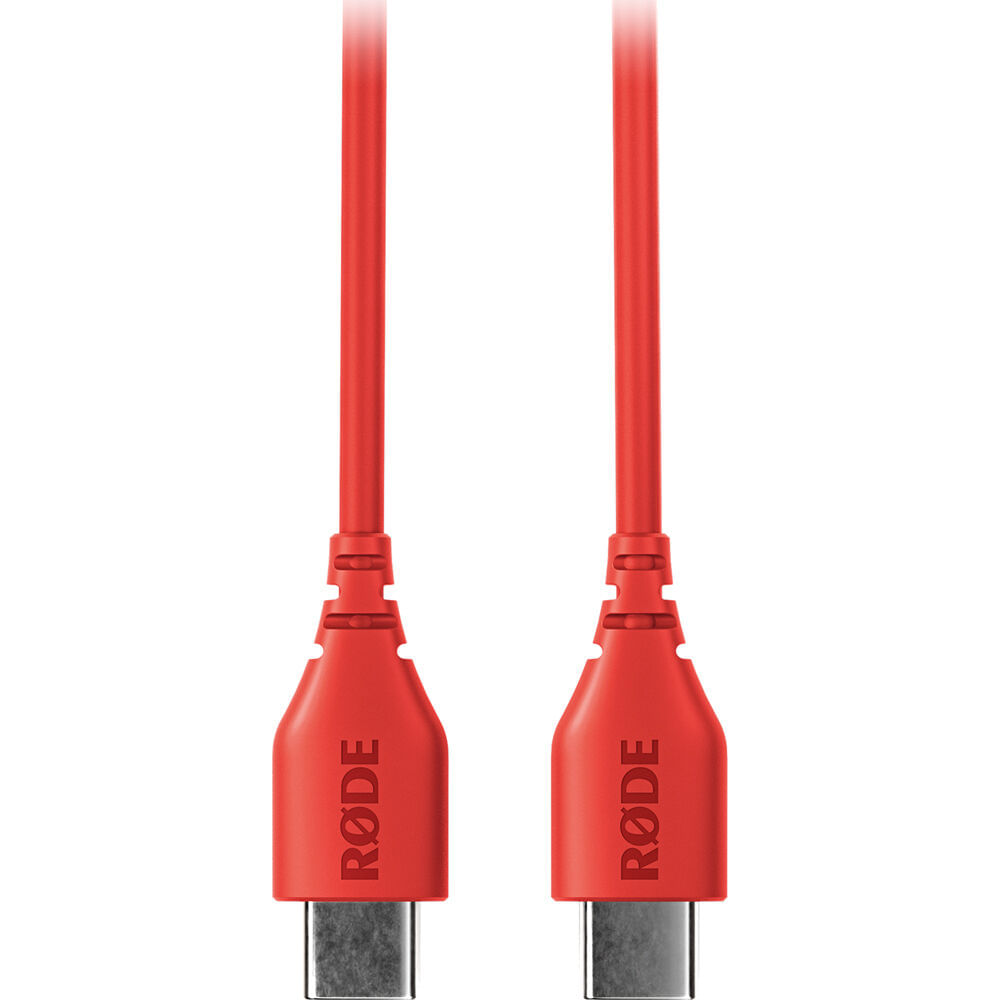RODE SC22 Cable USB-C a USB-C (Rojo, 11.8"") - Compatible con Dispositivos Rode