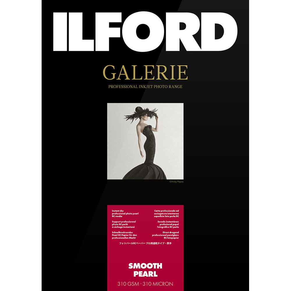 Ilford Galerie Smooth Pearl - Papel Pesado de Acabado Perlado (8.5 x 11"", 25 Hojas + Pack Extra) - S