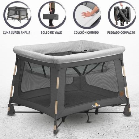 Cuna Corral para Bebés «PLAYARD SWIFT BEYOND» Gray