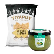 pack-chips-de-quinua-tiyapuy-natural-bolsa-100g-dip-con-palta-casa-verde-frasco-225g