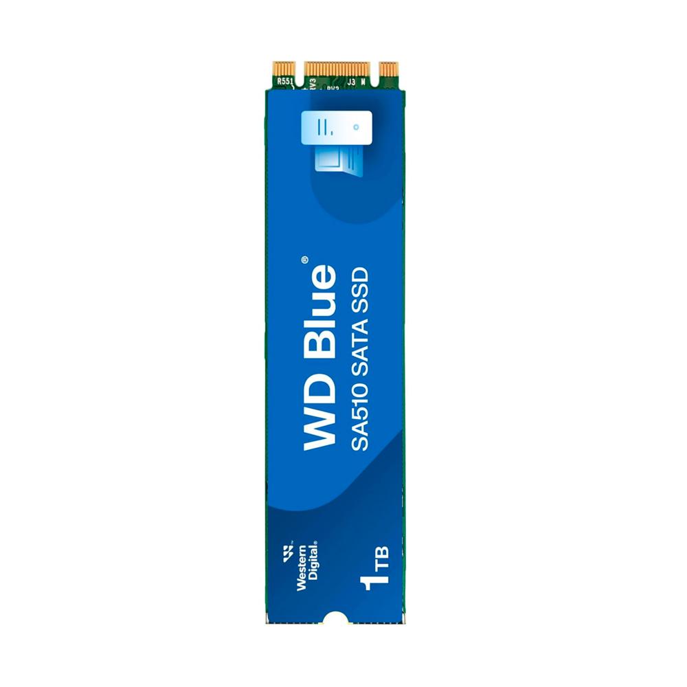 UNIDAD SSD WESTERN DIGITAL 1TB SSD M.2 2280, SATA 6GB/S 600MBPS COLOR AZUL P/N: WDS100T3B0B