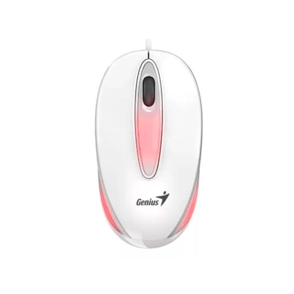 MOUSE GENIUS DX-MINI USB BLUEEYE RGB 3 BOTONES COLOR BLANCO P/N: 31010025401