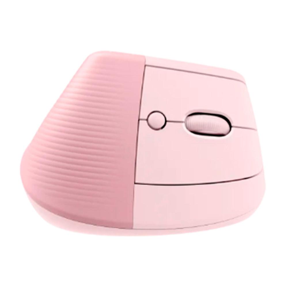 MOUSE INALAMBRICO LOGITECH LIFT VERTICAL 6 BOTONES, BT RECEPTOR USB 4000DPI ROSADO P/N: 910-006472