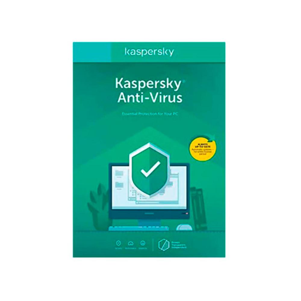 ANTIVIRUS KASPERSKY ANTI-VIRUS 1 PC 1AÑO P/N: SA000KPK82