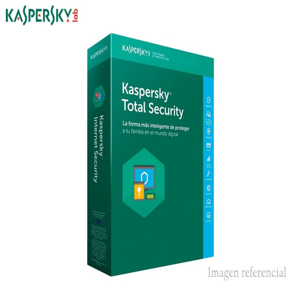 ANTIVIRUS KASPERSKY TOTAL SECURITY, PARA 10PC, LICENCIA 12 MESES - P/N: KL1949DUKFS