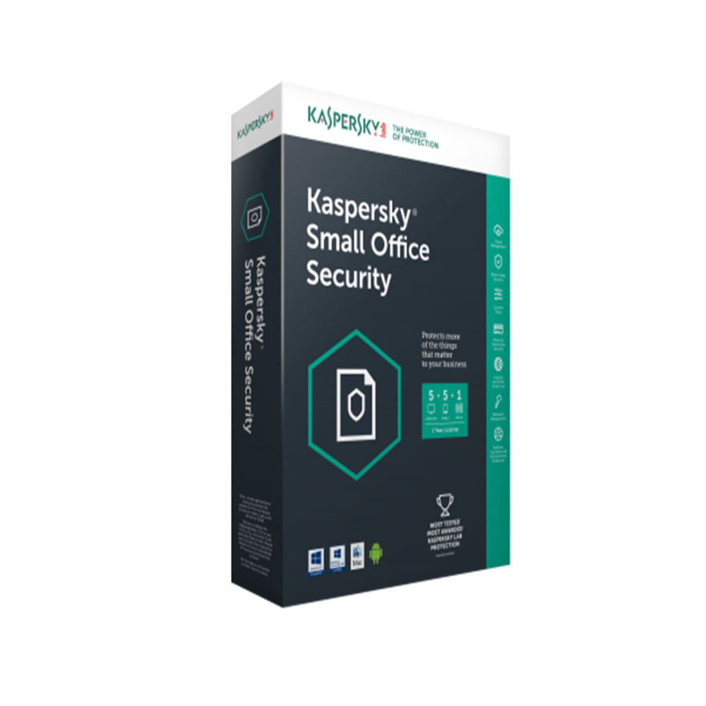 ANTIVIRUS KASPERSKY SMALL OFFICE SECURITY 1 SERVER + 5 MOVIL + 5 PC - P/N: M11030002