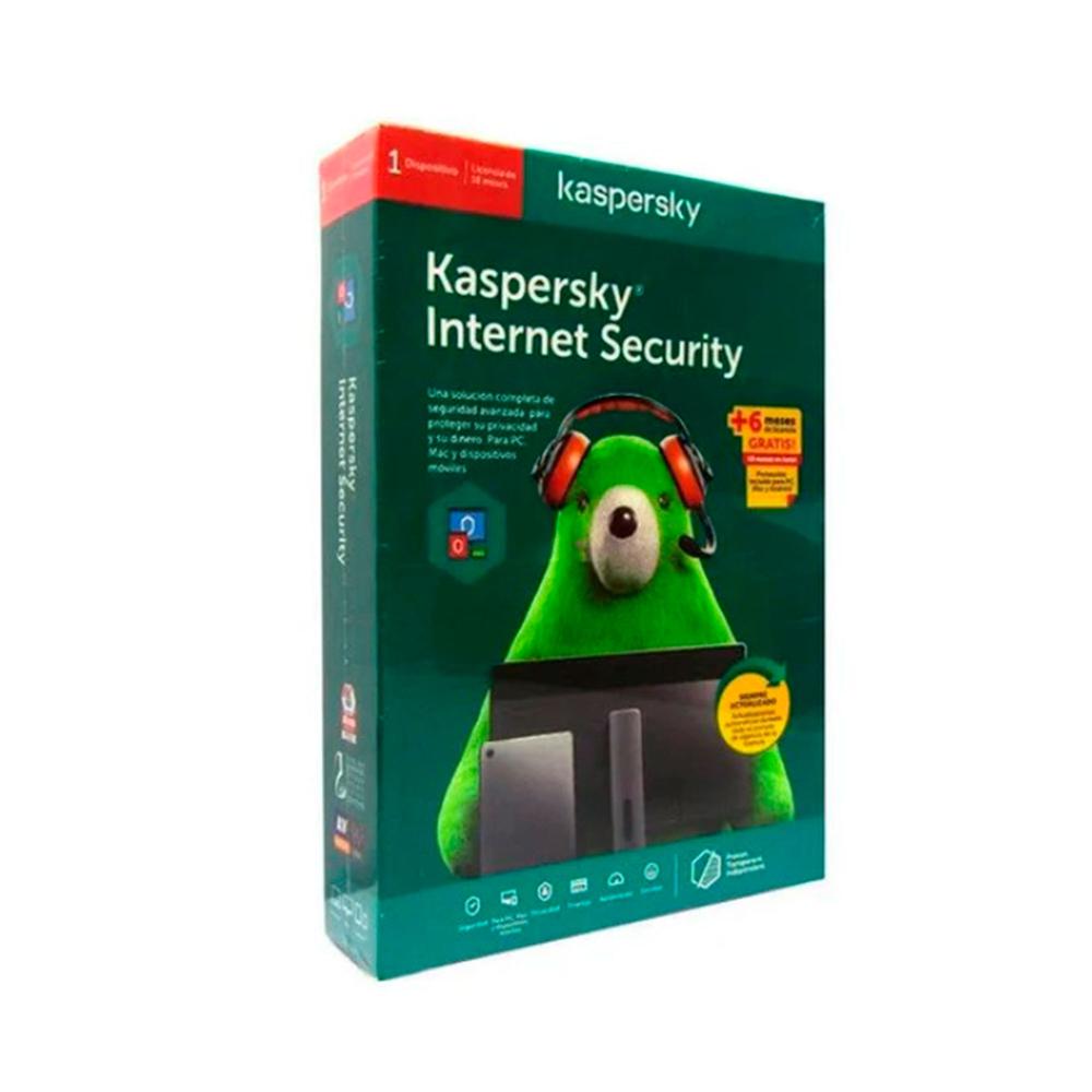ANTIVIRUS KASPERSKY INTERNET SECURITY PARA 1 PC, LICENCIA 18 MESES - P/N: 7708927357605