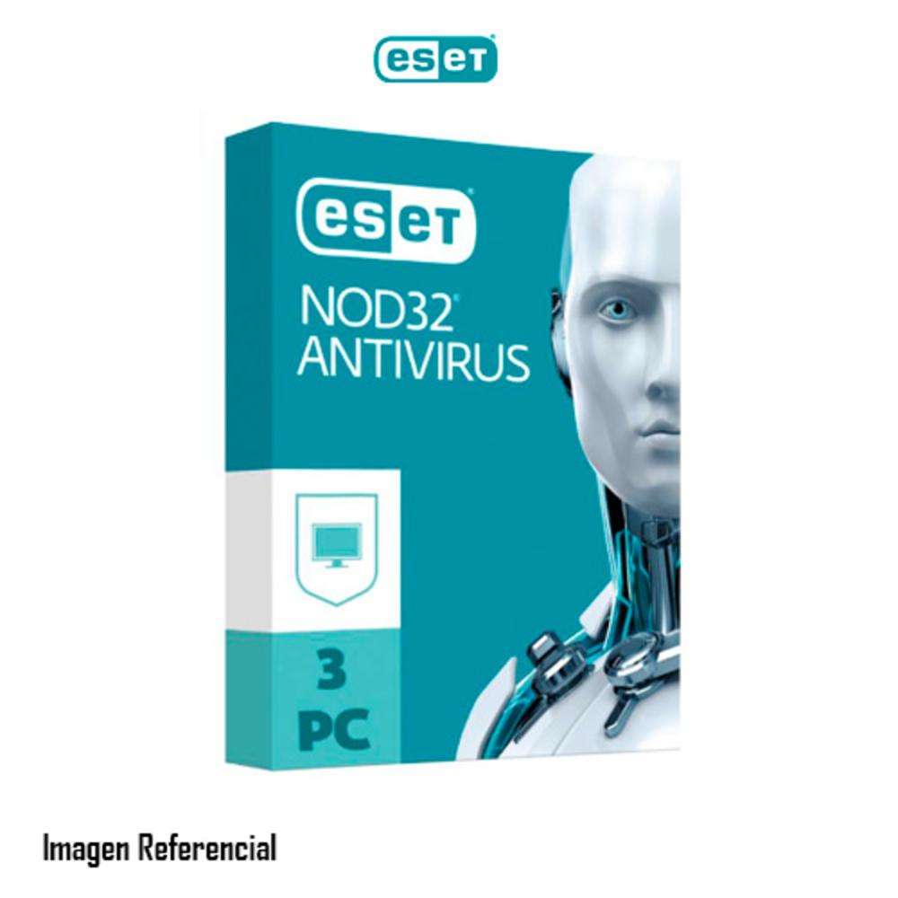 ANTIVIRUS ESET NOD32 EDICIÓN 2023, PARA 3 DISPOSITIVOS, LICENCIA 1 AÑO - P/N: S11020192