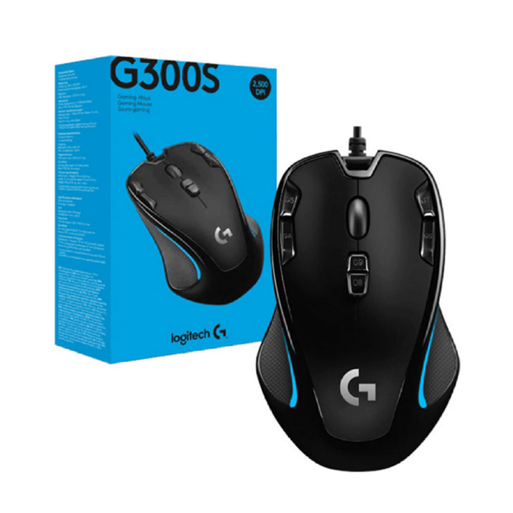 Mouse Logitech Gamer Óptico G300S Alámbrico Usb 2500dpi