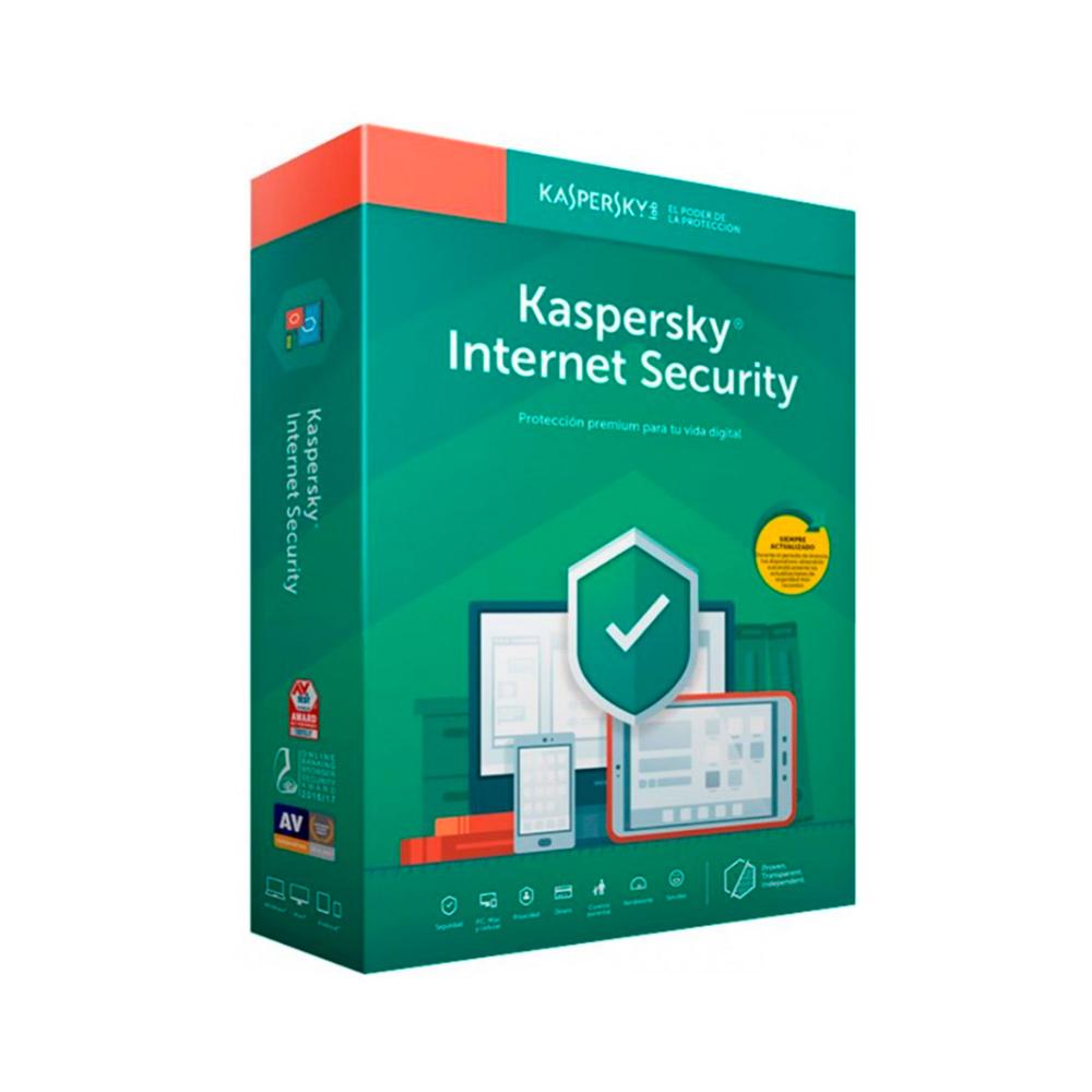ANTIVIRUS KASPERSKY INTERNET SECURITY, PARA 1PC, LICENCIA 12 MESES - P/N: 7709224393570