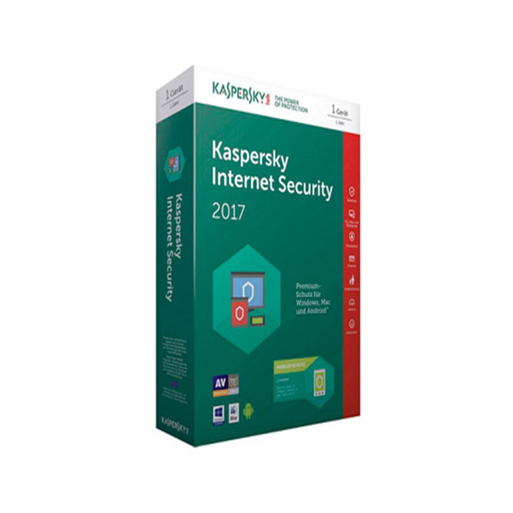 ANTIVIRUS KASPERSKY INTERNET SECURITY 2017 5PC - P/N: M11020035
