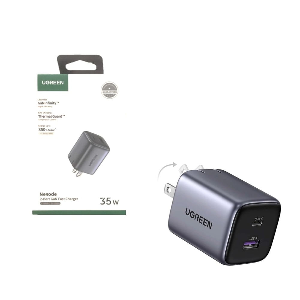 Cubo de Carga Original con 2 Puertos Ugreen 35W