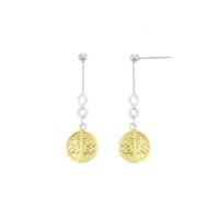 Aretes Arbol Infinito Oro plata