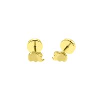 Aretes Baby Elephant Oro 18K