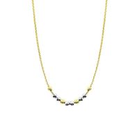 Collar Goldensil 2 Col Bolitas Plata 925
