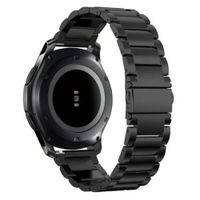 Correa de eslabones acero inox para smartwatch 20mm negro