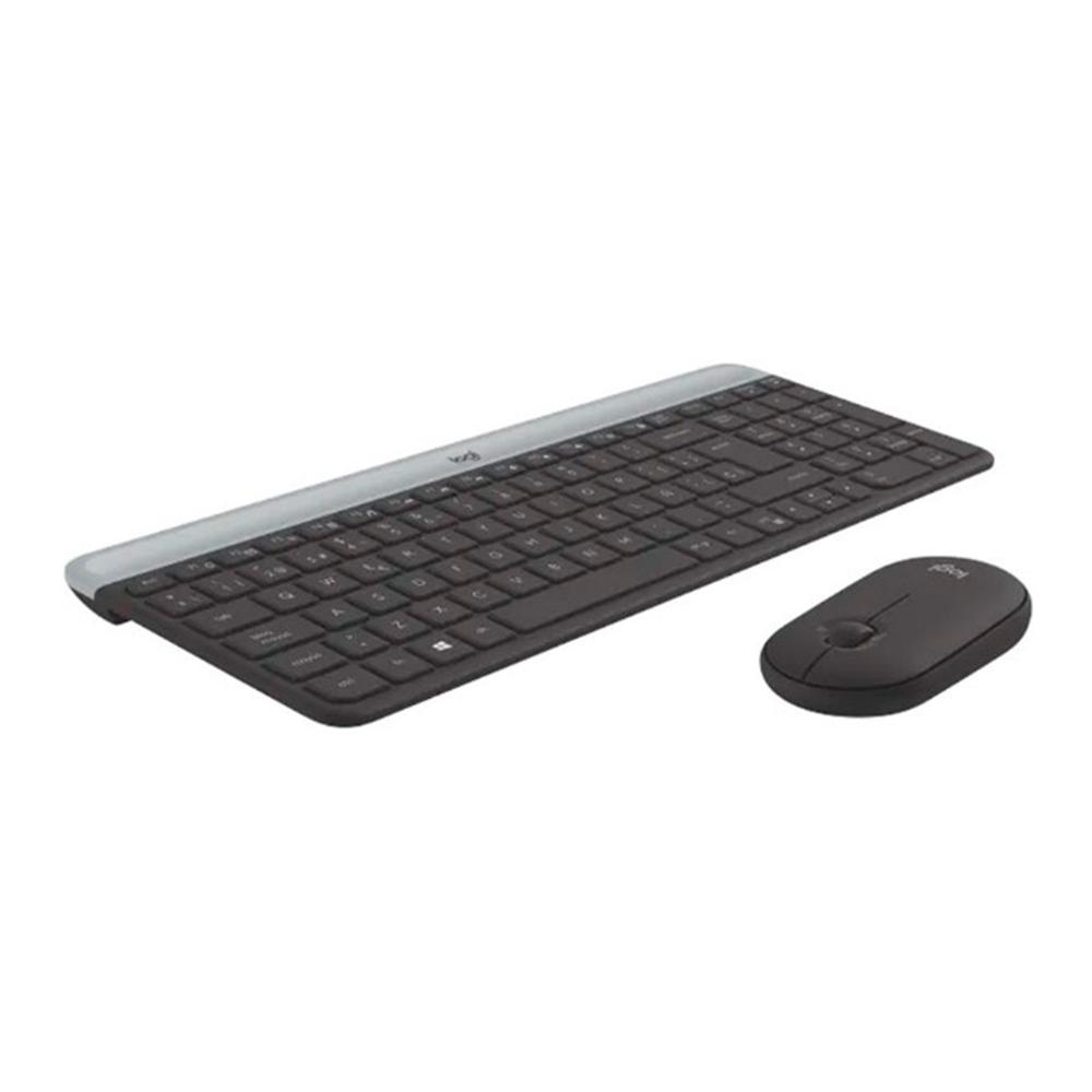 KIT TECLADO LOGITECH MK470 1000 DPI, SLIM USB, NEGRO - P/N: 920-009266