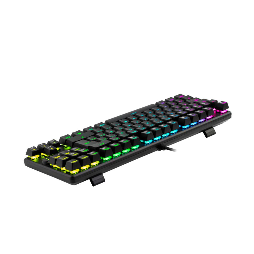 TECLADO MECANICO GAMING ANTRYX CHROME STORM MK830, TKL SWITCH BLUE - PN: AMK-CS830KBL-SP
