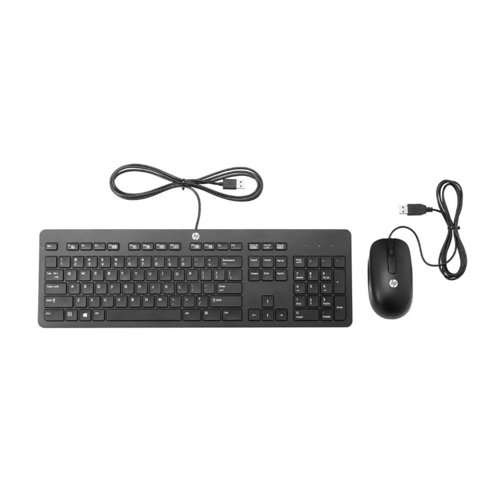 KIT TECLADO - MOUSE - MOUSEPAD HP USB BUS SLIM COLOR NEGRO P/N:T4E63AA#ABM