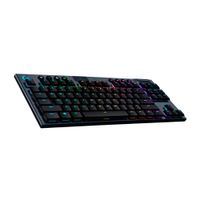 TECLADO MECANICO INALAMBRICO LOGITECH G915 TKL GAMING, LYGHTSYNC RGB TACTILE NEGRO P/N: 920-009495