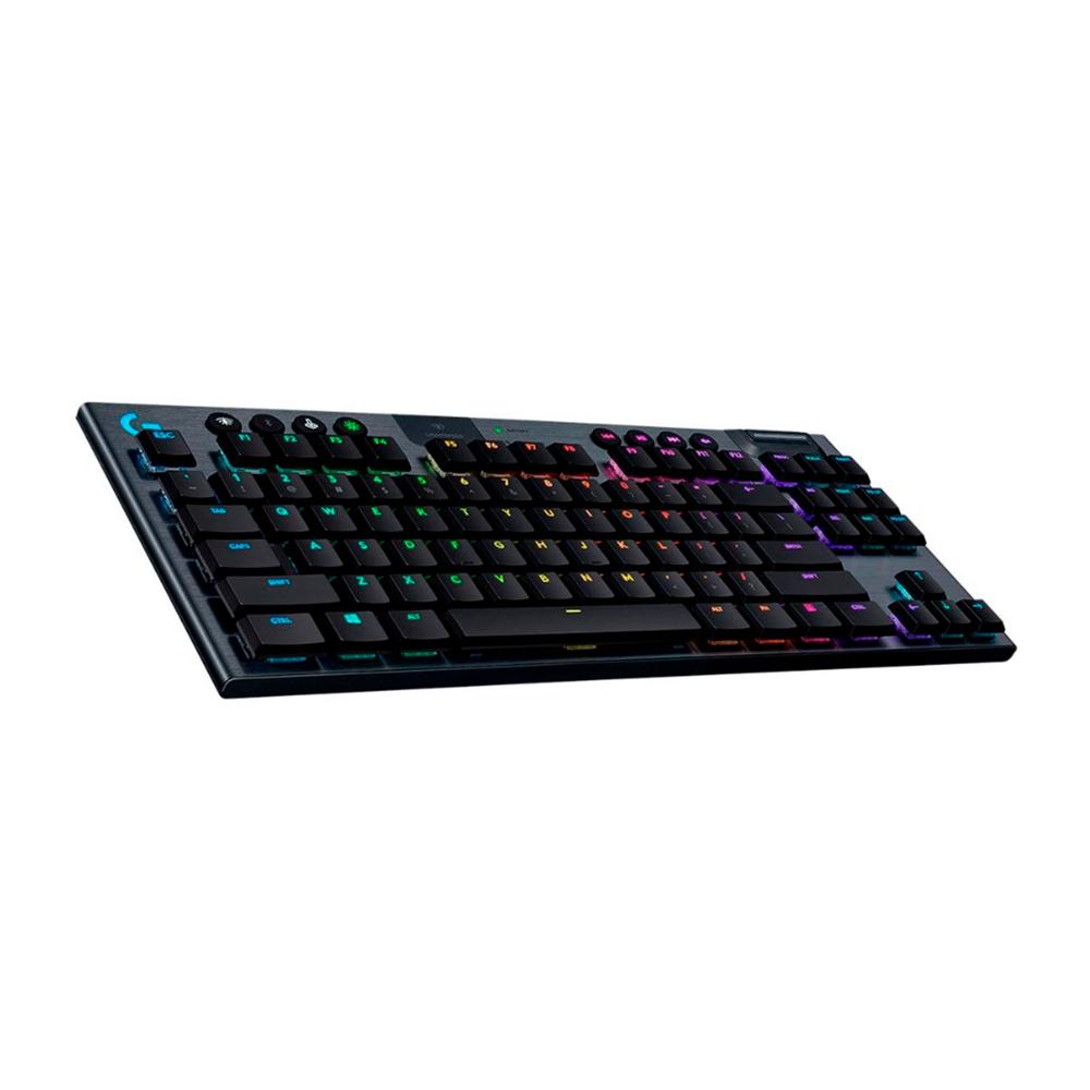 TECLADO MECANICO INALAMBRICO LOGITECH G915 TKL GAMING, LYGHTSYNC RGB TACTILE NEGRO P/N: 920-009495