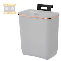Tacho de Basura Colgante Papelera Contenedor con Tapa Plomo H01