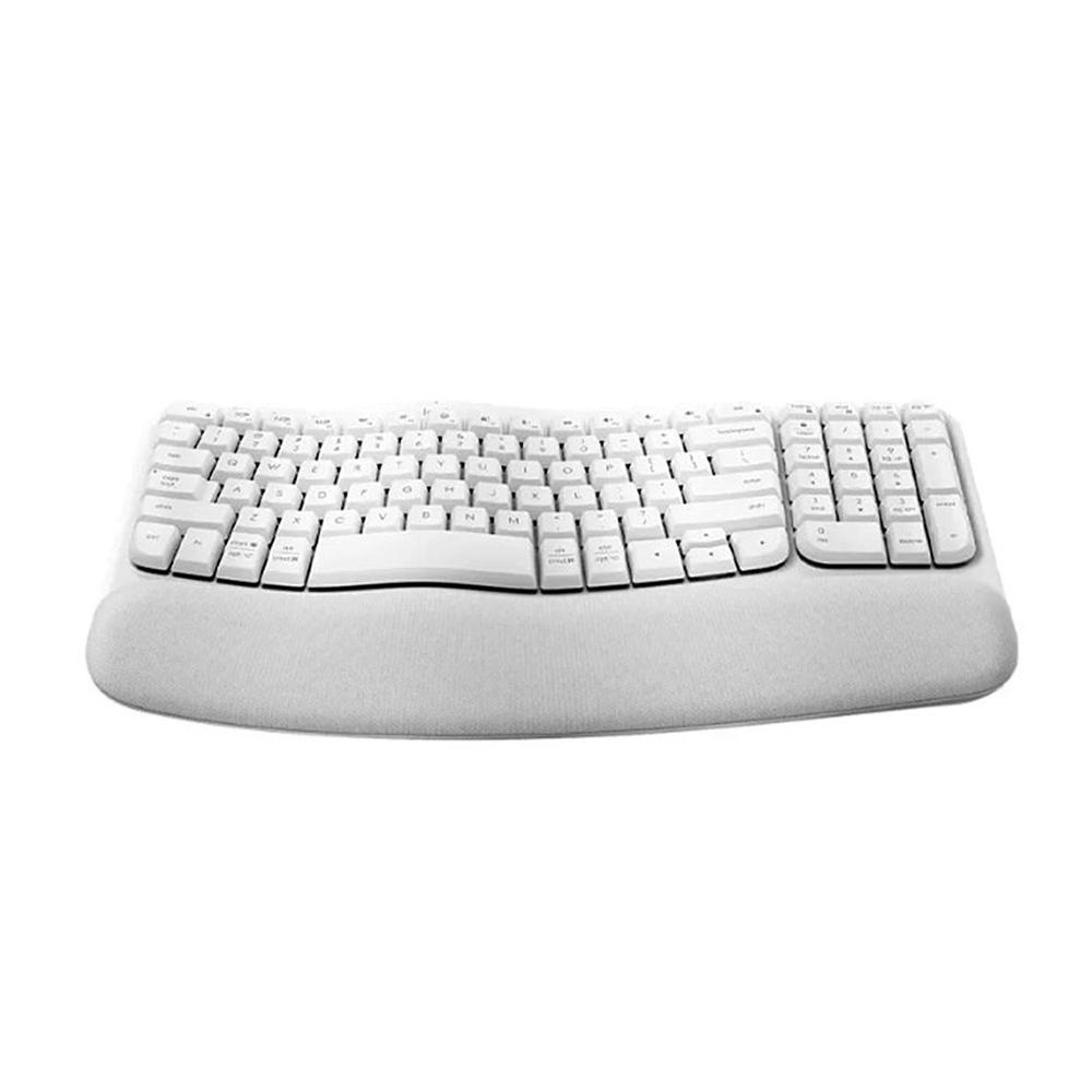 TECLADO INALAMBRICO LOGITECH ERGO WAVE KEYS BLUETOOTH TECLAS ONDULADAS BLANCO PN: 920-012279