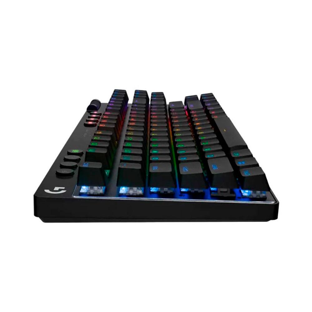 TECLADO GAMING LOGITECH PRO X TKL RGB, BLUETOOTH USB 2.4GHZ, QWERTY COLOR NEGRO P/N: 920-012127