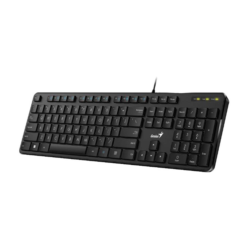 TECLADO GENIUS SLIMSTAR M200 USB MULTIMEDIA SP, COLOR NEGRO P/N: 31310019401