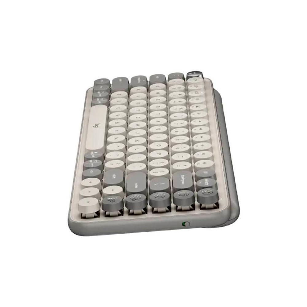 TECLADO INALAMBRICO LOGITECH POP KEYS MULTIDISPOSITIVO, BLUETOOTH, USB, GRIS ARENA PN: 920-011518