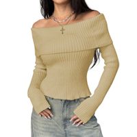 Sueter Mujer Hilo Mlarga Marinera 359G-23 Color Vainila