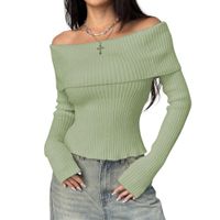 Sueter Mujer Hilo Mlarga Marinera 359G-23 Color Verde