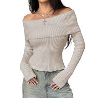 Sueter Mujer Hilo Mlarga Marinera 359G-23 Color Hueso
