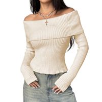 Sueter Mujer Hilo Mlarga Marinera 359G-23 Color Perla