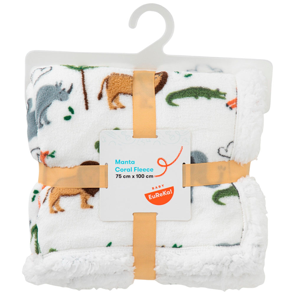 Cuna Manta Sherpa Jungla BABY EUREKA