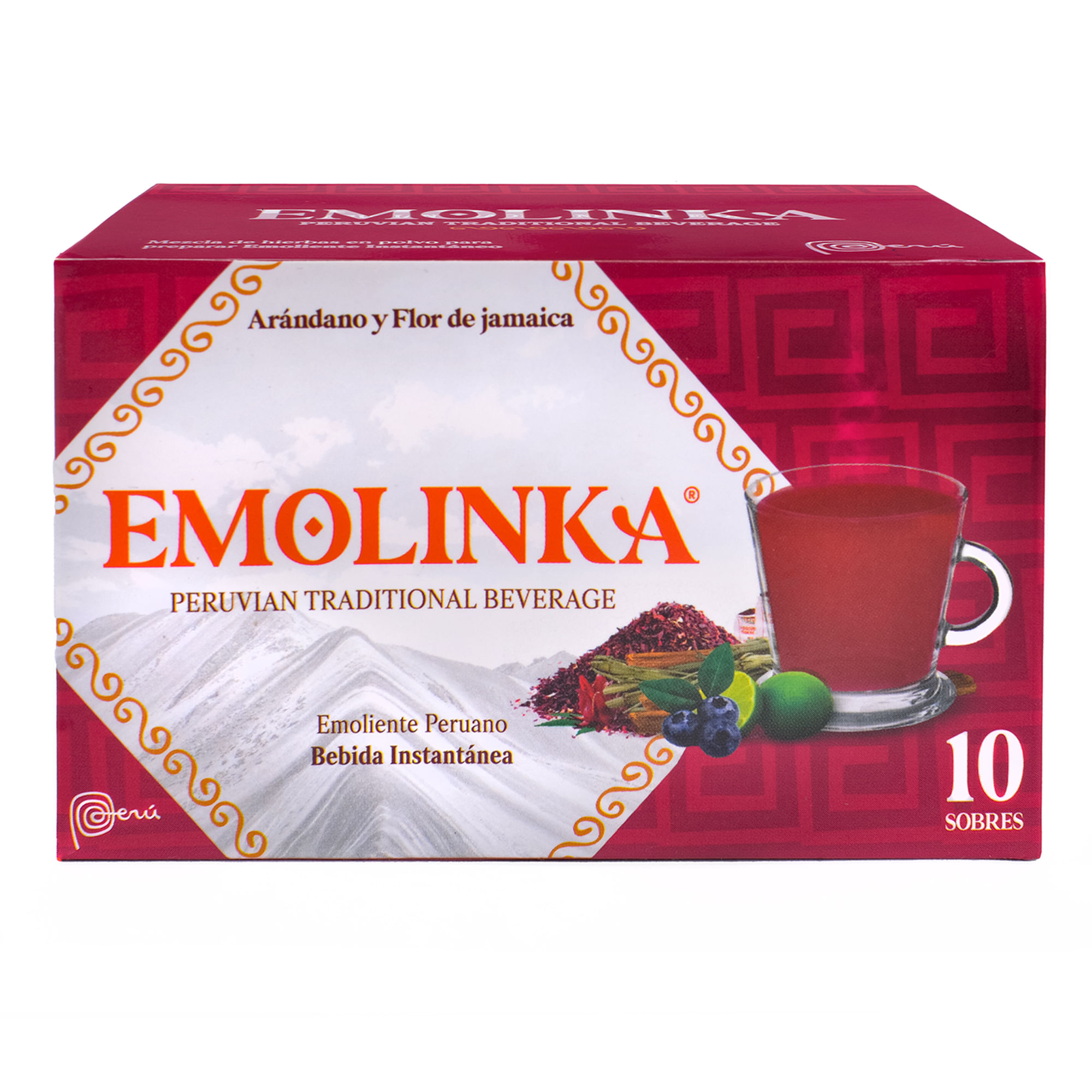 Bebida Instantánea EMOLINKA Jamaica y Arándanos Caja 10un