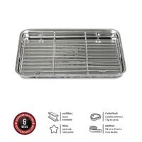 Bandeja y Rejilla Junior Inoxidable para Horno