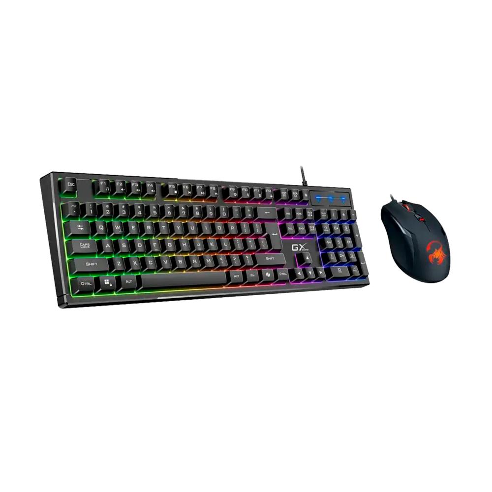 TECLADO GENIUS + MOUSE GX SCORPION KM-GX6 AI 19 TECLAS ANTI-GHOSTING 3200DPI NEGRO P/N: 31330010401