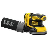 Lijadora roto orbital inalámbrica 20V batería 2Ah cargador 2A STANLEY