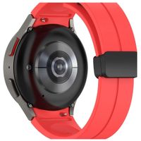 Correa silicona imantada watch 5 pro (20mm) rojo
