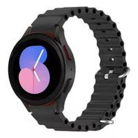 Correa silicona corrugada watch 4-5-5 pro-6 negro