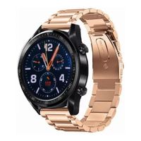 Correa de eslabones acero inox para smartwatch 22mm oro rosa