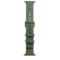 Correa de silicona labrada para watch 42-44-45-49 mm verde