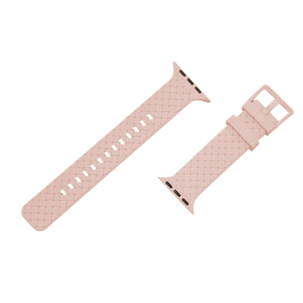Correa de silicona labrada para watch 42-44-45-49 mm rosado