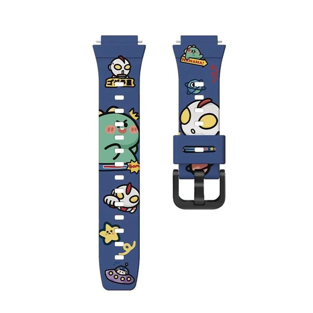 Correa de diseño para huawei kids 4 pro azul