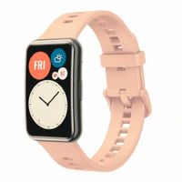 Correa de silicona para huawei watch fit rosado