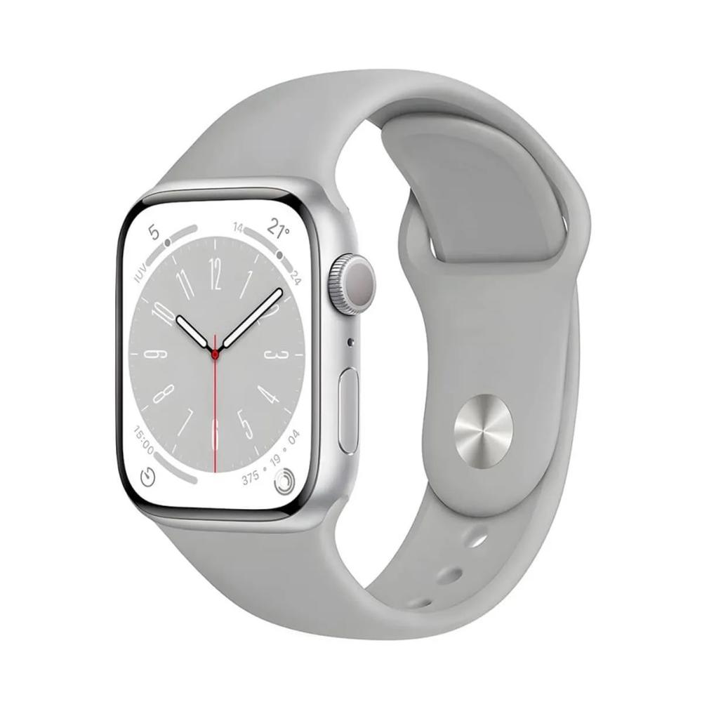 Correa de silicona para apple watch 42-44-45-49 mm gris